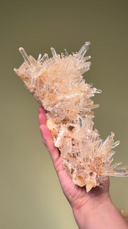 NEEDLE LEMURIAN QUARTZ CRYSTAL CLUSTERS (LC-3014) | WHOLESALE LOT | MEDIUM SIZE