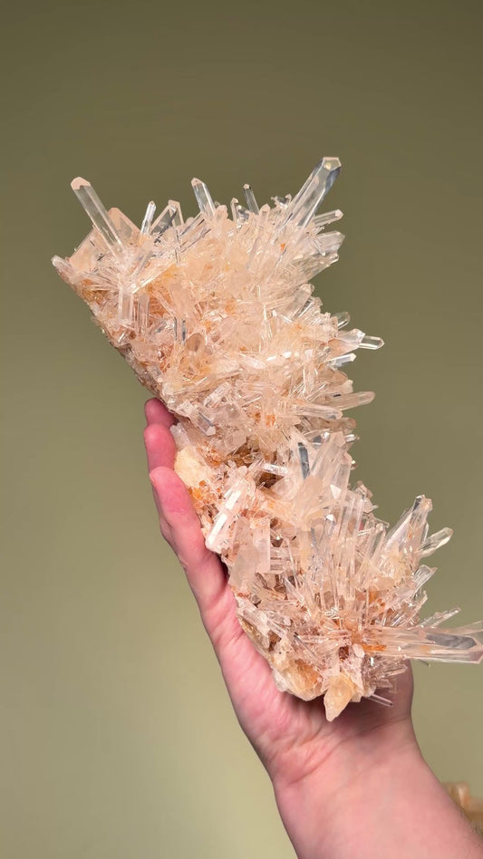 NEEDLE LEMURIAN QUARTZ CRYSTAL CLUSTERS (LC-3014) | WHOLESALE LOT | MEDIUM SIZE