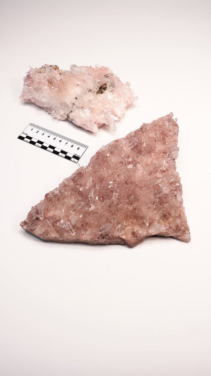 PINK LEMURIAN QUARTZ CLUSTERS LARGE SIZE (P-1452) 2,246 G X2 | WHOLESALE LOT