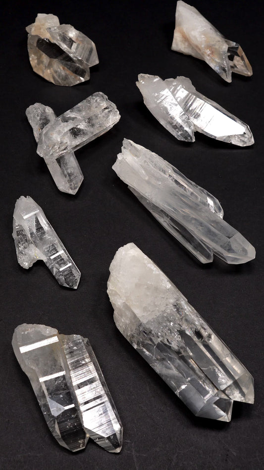 Tantric Twin Super Optical Lemurian Quartz crystal Points (SO-236)