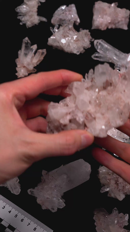 PINK LEMURIAN QUARTZ CLUSTERS (P-3087) | WHOLESALE LOT | SMALL SIZE 1635g x15