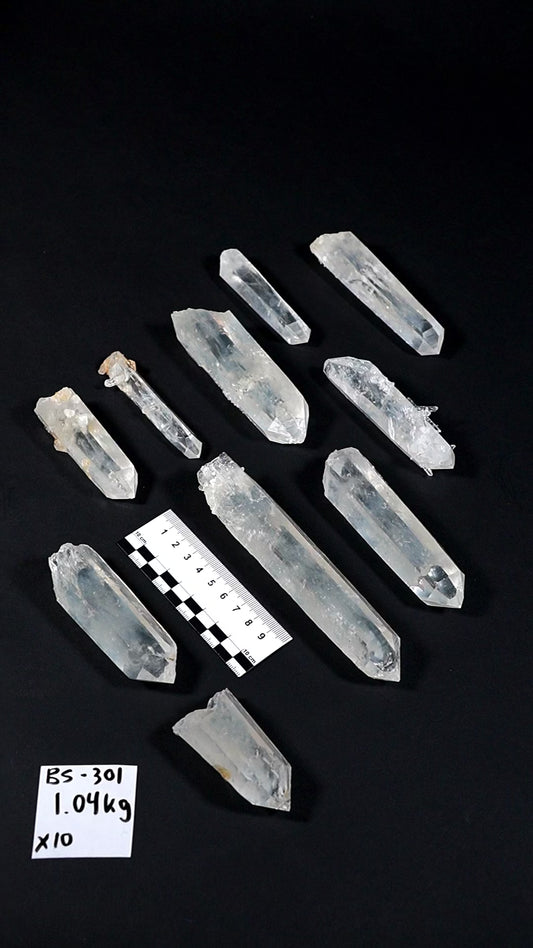 Blue Feather Lemurian Quartz Crystals AKA Blue Mist Quartz (BS-301)