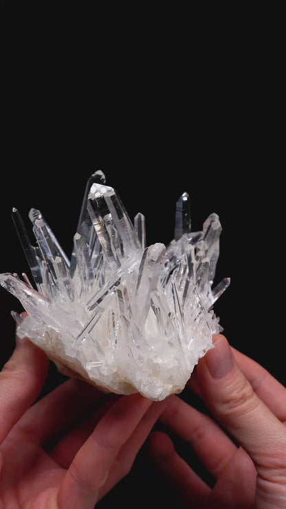 NEEDLE SUPER OPTICAL LEMURIAN QUARTZ CLUSTERS (LC-3084) | WHOLESALE LOT | MEDIUM SIZE 395g x1