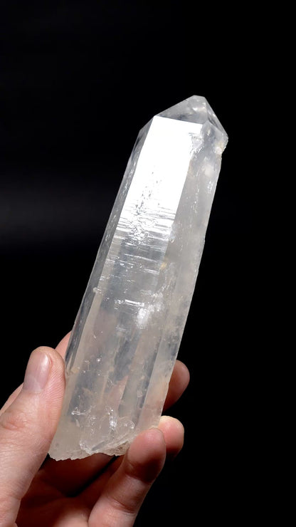Blue Feather Elestial Lemurian Quartz Sword of Light Collector Specimen (lot: CO-292) 336g x1