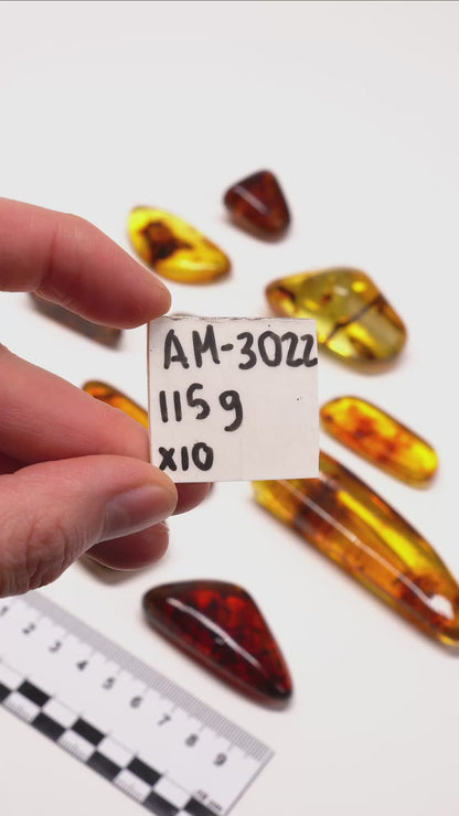 COLOMBIAN AMBER (AM-3022) | WHOLESALE LOT | SMALL SIZE 115g x10