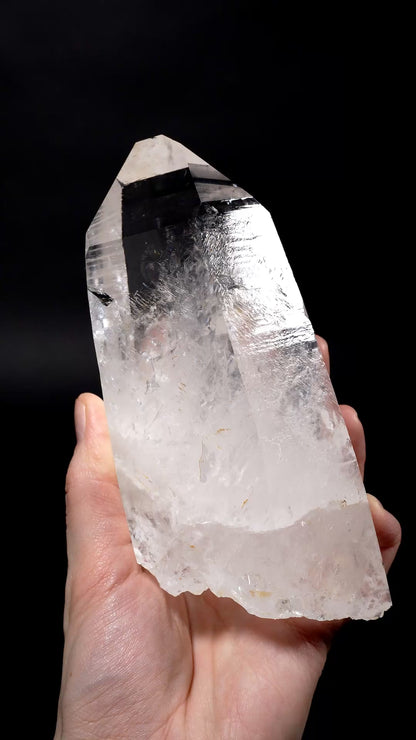 火と氷のペニャス・ブランカス　虹がいっぱいのレムリアンクォーツ　コレクター標本（ロット：CO-277）942g