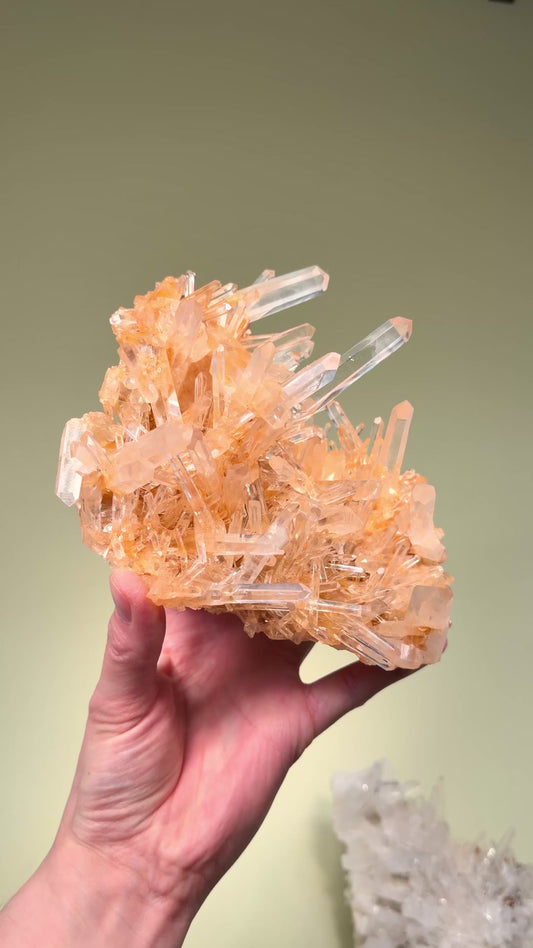 NEEDLE LEMURIAN QUARTZ CRYSTAL CLUSTERS (LC-3010) | WHOLESALE LOT | MIXED SIZE