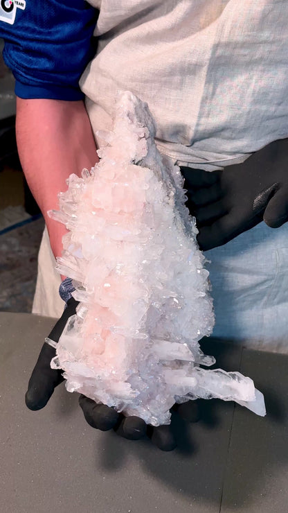 ピンクレムリアンクォーツクラスター（P-）プランティラ