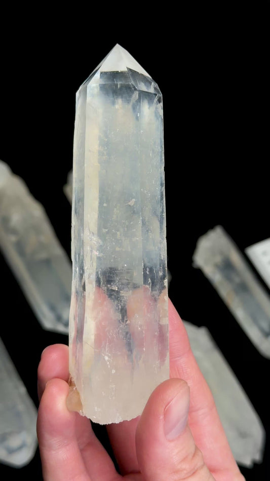 Blue Feather Lemurian Quartz Crystals AKA Blue Mist Quartz | (BS-3012) | 2190g x10 | Medium & Large Sizes