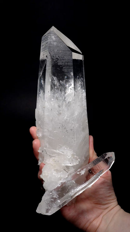 送信機 両端端子付き エレスチャル レムリアン クォーツ クリスタル コレクター 標本 (ロット:CO-275) 1344g