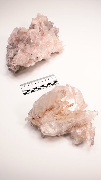PINK LEMURIAN QUARTZ CLUSTERS MEDIUM SIZE (P-1436) 3.376 G X2 | WHOLESALE LOT