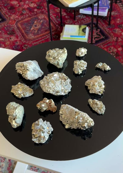 コロンビア、チボール鉱山の黄鉄鉱クラスター（PY-152）