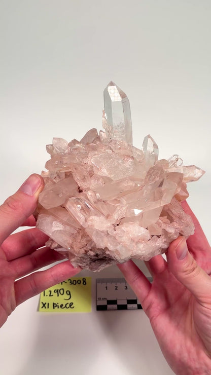 PINK LEMURIAN QUARTZ CLUSTER MEDIUM SIZE (P-3008) | WHOLESALE LOT