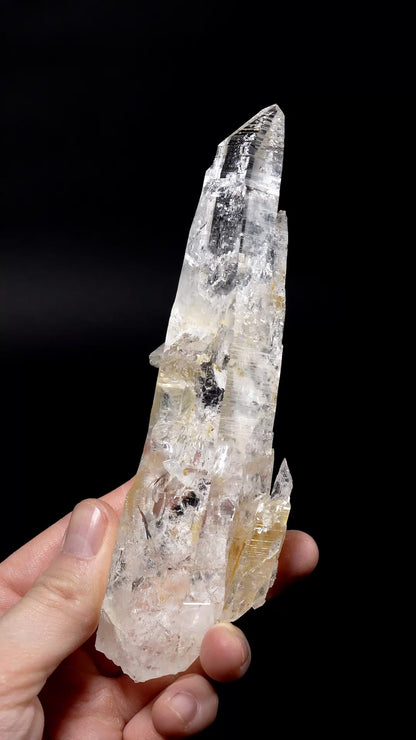 Fire and Ice Golden Healer Sword of Light Lemurian Quartz Crystal Collector specimen (lot: CO-294) 266g x1