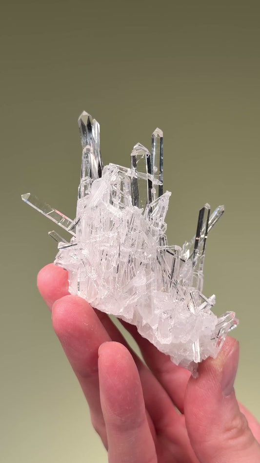 NEEDLE LEMURIAN QUARTZ CRYSTAL CLUSTERS (LC-3011) | WHOLESALE LOT | MIXED SIZE