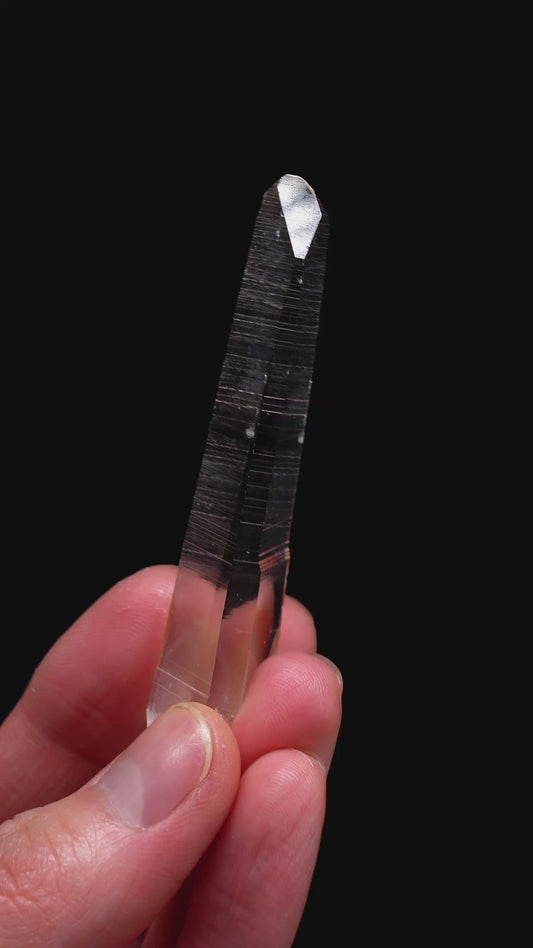 PEÑAS BLANCAS LASER SUPER OPTICAL LEMURIAN QUARTZ POINTS (PB-3012) | WHOLESALE LOT | MEDIUM SIZE 385g x16