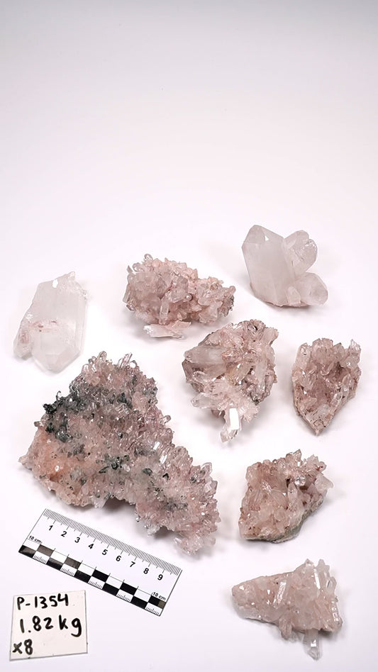 Pink Lemurian Quartz Clusters Small/Medium (P-1354)