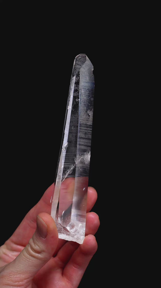 PEÑAS BLANCAS SUPER OPTICAL LEMURIAN QUARTZ POINTS (PB-3016) | WHOLESALE LOT | MEDIUM SIZE 140g x1