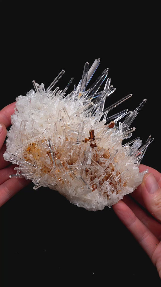 NEEDLE SUPER OPTICAL LEMURIAN QUARTZ CLUSTER (LC-3077) | WHOLESALE LOT | LARGE SIZE 370g x1