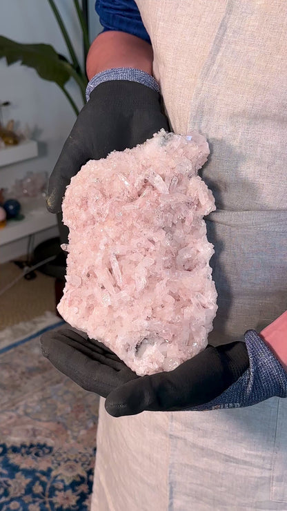 PINK LEMURIAN QUARTZ CLUSTER (P-1499) 1713G X1 | WHOLESALE LOT