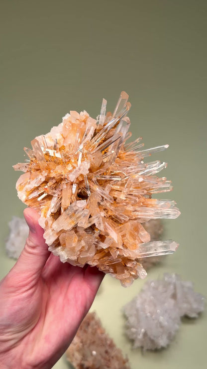 NEEDLE LEMURIAN QUARTZ CRYSTAL CLUSTERS (LC-3012) | WHOLESALE LOT | MIXED SIZE