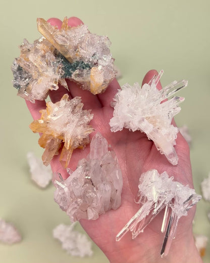 RAINBOW LEMURIAN QUARTZ CLUSTERS MIXED SELECTION (LC-3022) | WHOLESALE LOT | SMALL SIZE