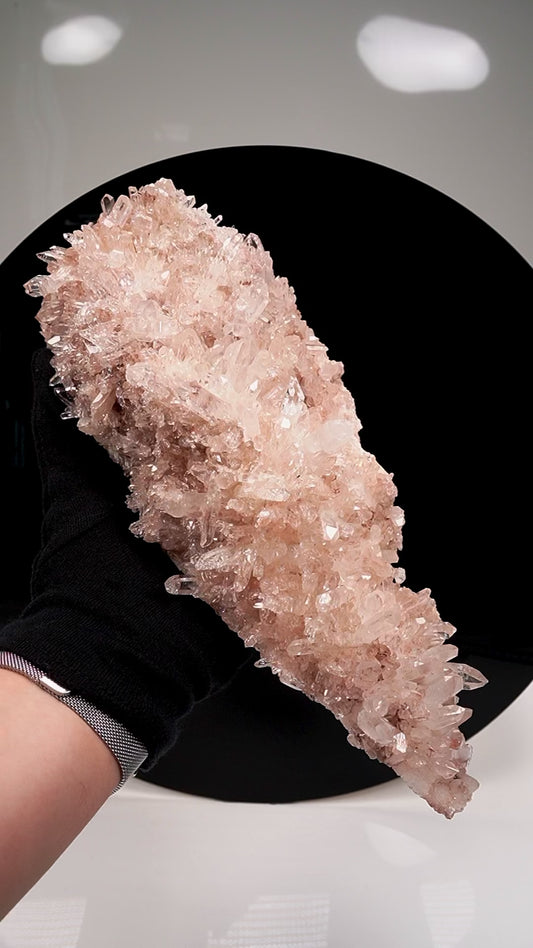 Pink Lemurian Quartz Cluster Large Size (P-1400) Single Wholesale Piece