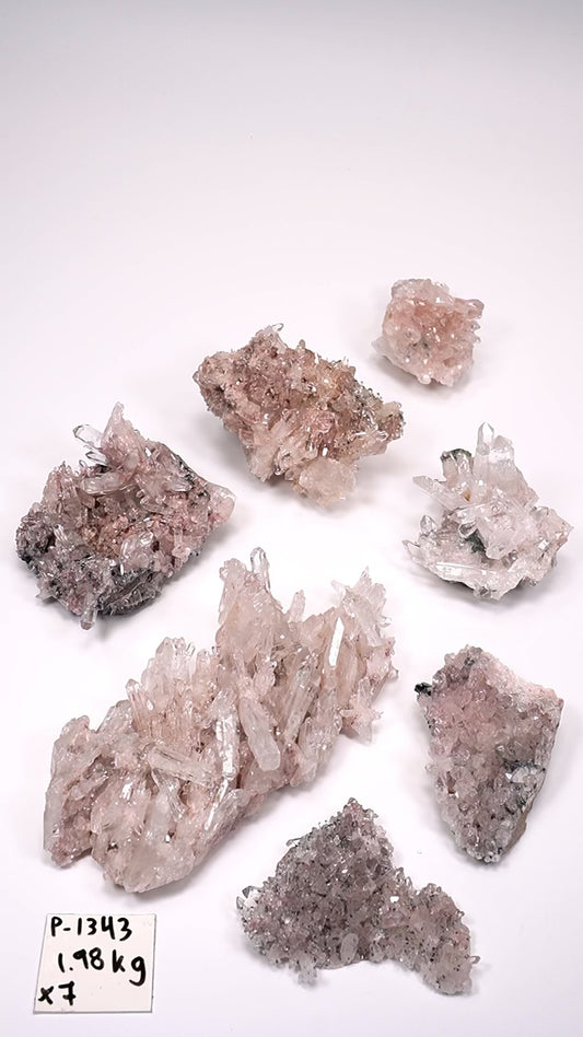 Pink Lemurian Quartz Clusters Small/Medium (P-1343)