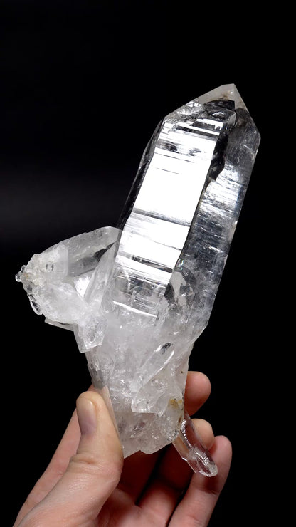 Double terminated, Elestial Tantric Twin Lemurian Quartz Crystal Collector Specimen (lot: CO-295) 585g x1