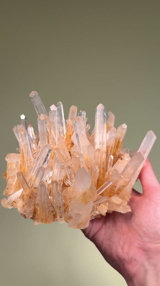 NEEDLE LEMURIAN QUARTZ CRYSTAL CLUSTERS (LC-3018) | WHOLESALE LOT | MIXED SIZE