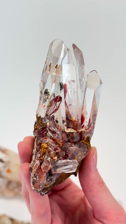 DRAGON FIRE LEMURIAN QUARTZ CLUSTERS (LC-3035) | WHOLESALE LOT | MIXED SIZE