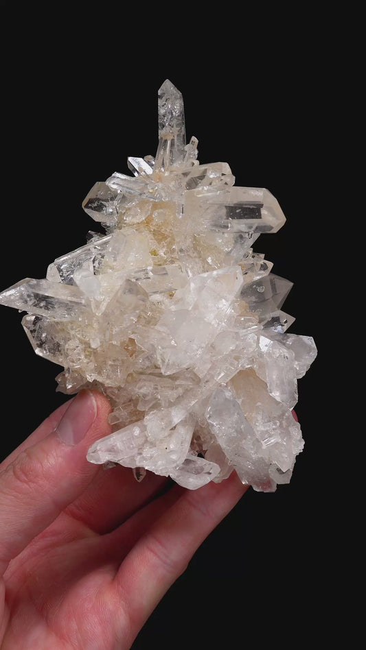 SUPER OPTICAL LEMURIAN QUARTZ CLUSTERS (LC-3092) | WHOLESALE LOT | SMALL SIZE 1415g x9