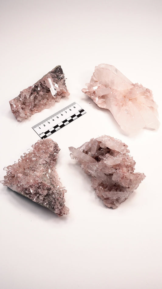 Pink Lemurian Quartz Clusters Medium Size (P-1459) 2,256 g