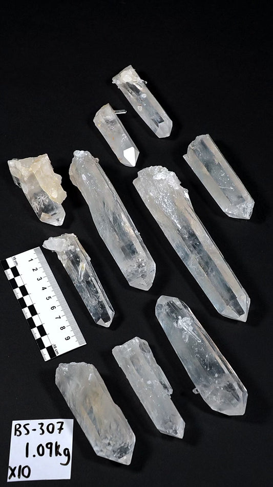 Blue Feather Lemurian Quartz Crystals AKA Blue Mist Quartz (BS-307)