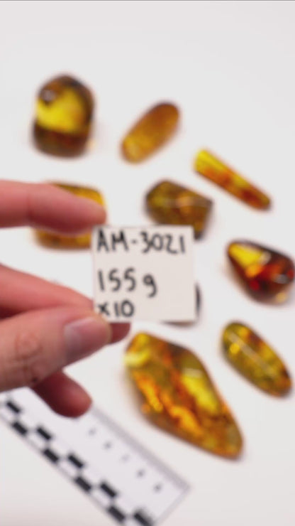COLOMBIAN AMBER (AM-3021) | WHOLESALE LOT | SMALL SIZE 155g x10