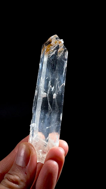 Blue Feather Lemurian Quartz crystal Points (BS-303) 970g x12
