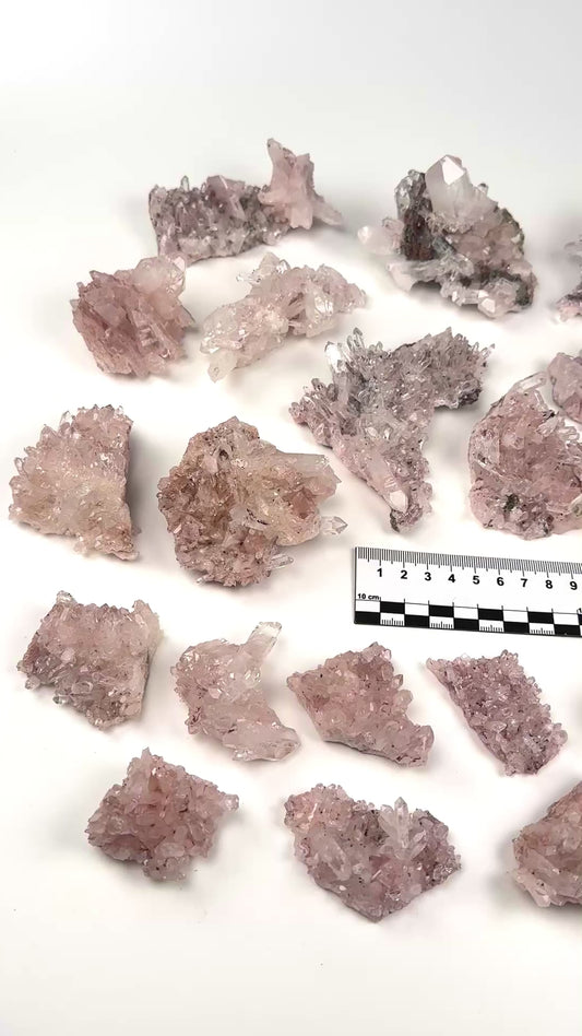 Pink Lemurian Quartz Clusters Small size (P-1231)