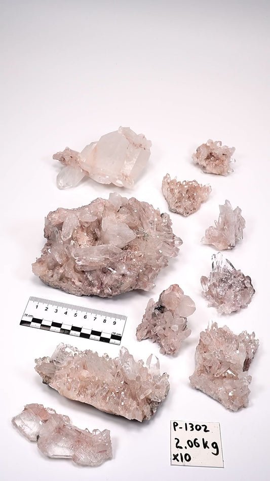 Pink Lemurian Quartz Clusters Small/medium (P-1302)