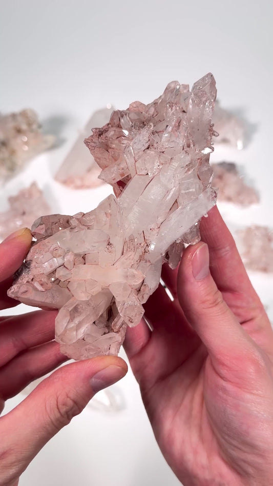 PINK LEMURIAN QUARTZ CLUSTERS SMALL SIZE (P-3001) | WHOLESALE LOT