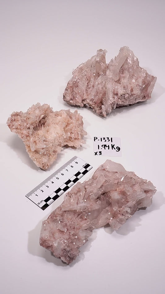 Pink Lemurian Quartz Clusters (P-1331)