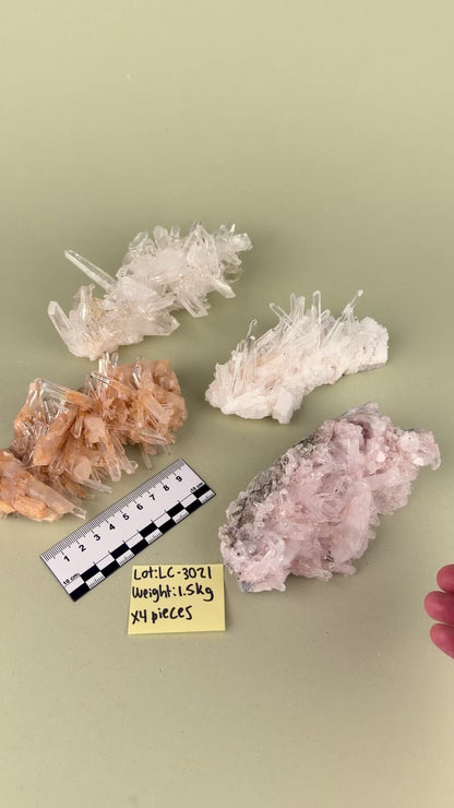 RAINBOW LEMURIAN QUARTZ CLUSTERS MIXED SELECTION (LC-3021) | WHOLESALE LOT