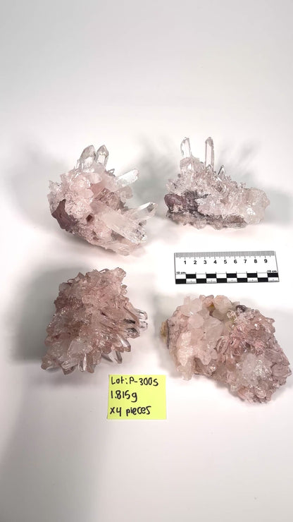 PINK LEMURIAN QUARTZ CLUSTERS MEDIUM SIZE (P-3005) | WHOLESALE LOT
