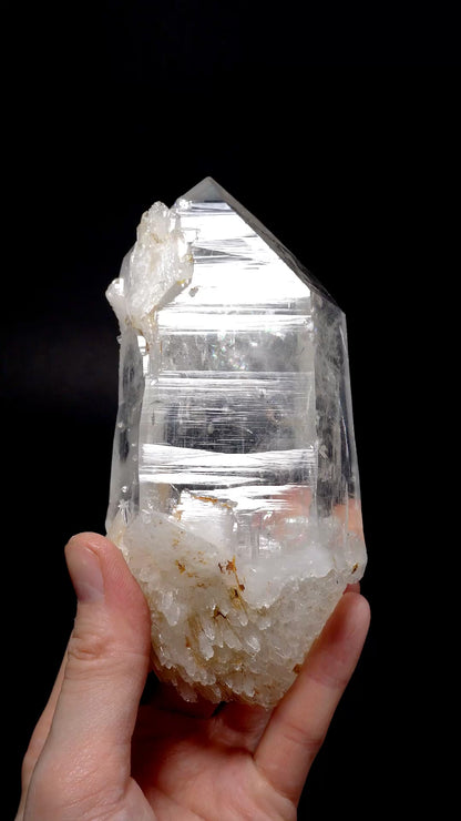 Extra rare Bent Elestial Lemurian Quartz Crystal Collector Specimen (lot: CO-273) 812g x1