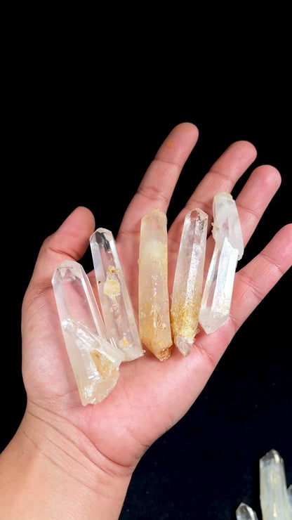 ゴールデンヒーラーDNAブルースモーク（ミルトン鉱山産）レムリアンクォーツクリスタルワンド（中・大サイズ）卸売（BS-165）