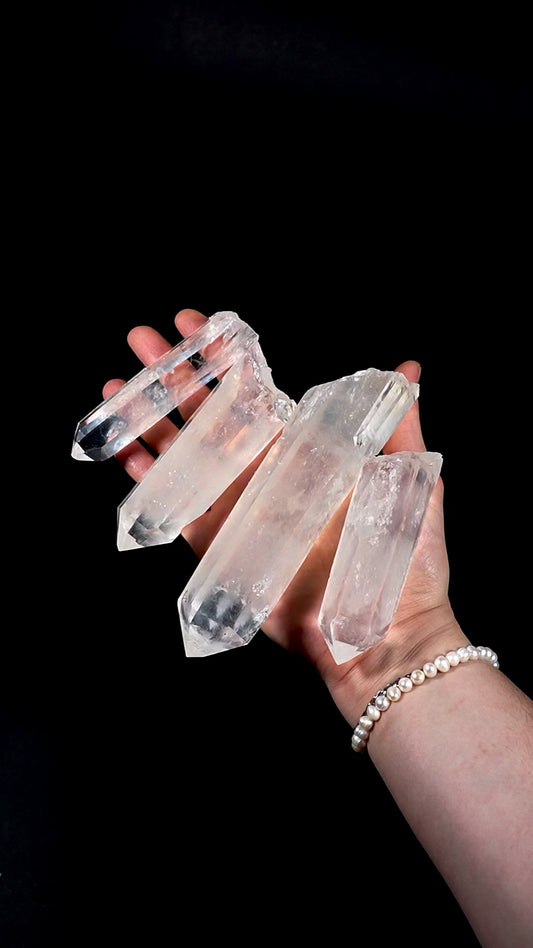 Blue Feather Lemurian Quartz Crystals AKA Blue Mist Quartz (BS-306)