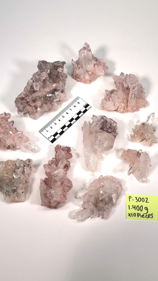 PINK LEMURIAN QUARTZ CLUSTERS SMALL SIZE (P-3002) | WHOLESALE LOT