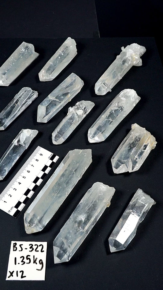 Blue Feather Lemurian Quartz Crystals AKA Blue Mist Quartz (BS-322)