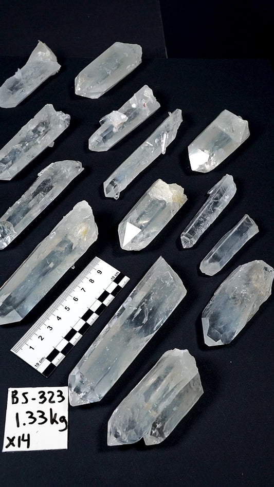 Blue Feather Lemurian Quartz Crystals AKA Blue Mist Quartz (BS-323)
